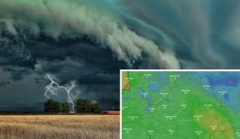 Буря из Польши мчится в Беларусь. Синоптики объявили желтый уровень опасности. Жуткая погода сохранится до конца недели?