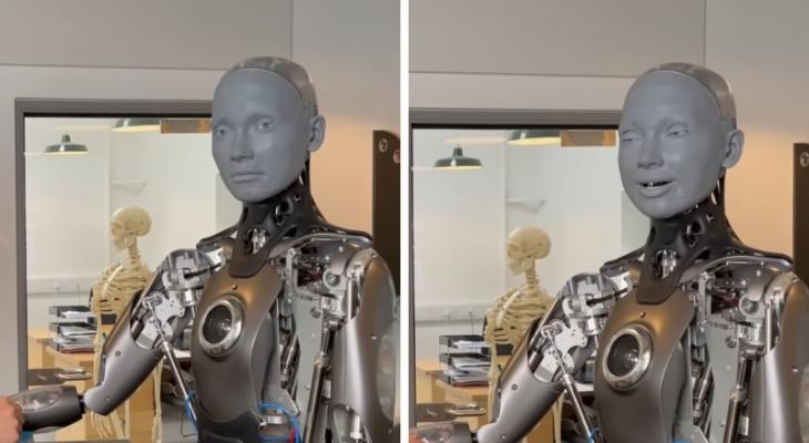 Самый продвинутый робот-андроид Ameca пообещал не завоёвывать мир
