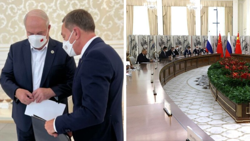 Сначала Лукашенко направился на переговоры с китайским лидером