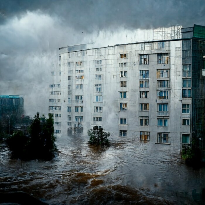 Белоруска показала свой сон, как цунами накрыло Минск, с помощью нейросети