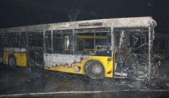 В Витебске сгорели три автобуса МАЗ