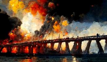 Искусственный интеллект написал картины о взрыве Крымского моста