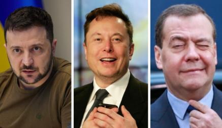 «Этот Илон Маск сломался!» — Глава Tesla и Зеленский устроили битву в Twitter. Поучаствовали Нацгвардия и Медведев