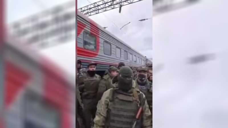 Мобилизованные москвичи, прибывшие уже почти к самой границе