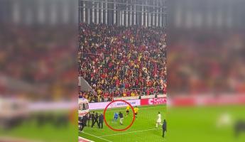 В Турции футбольный фанат сломал кол о спину вратаря