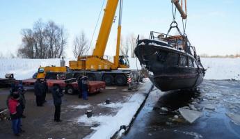 В Беларуси спустили на воду ледокол