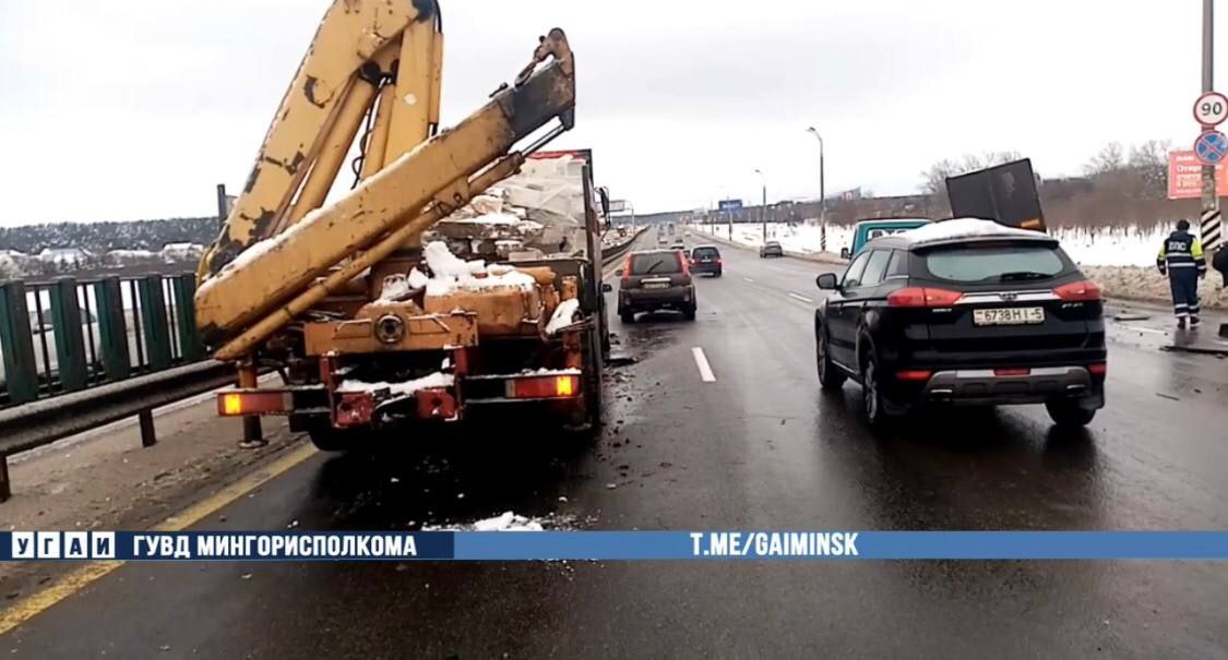 В Минске на кольцевой у МАЗа отказали тормоза