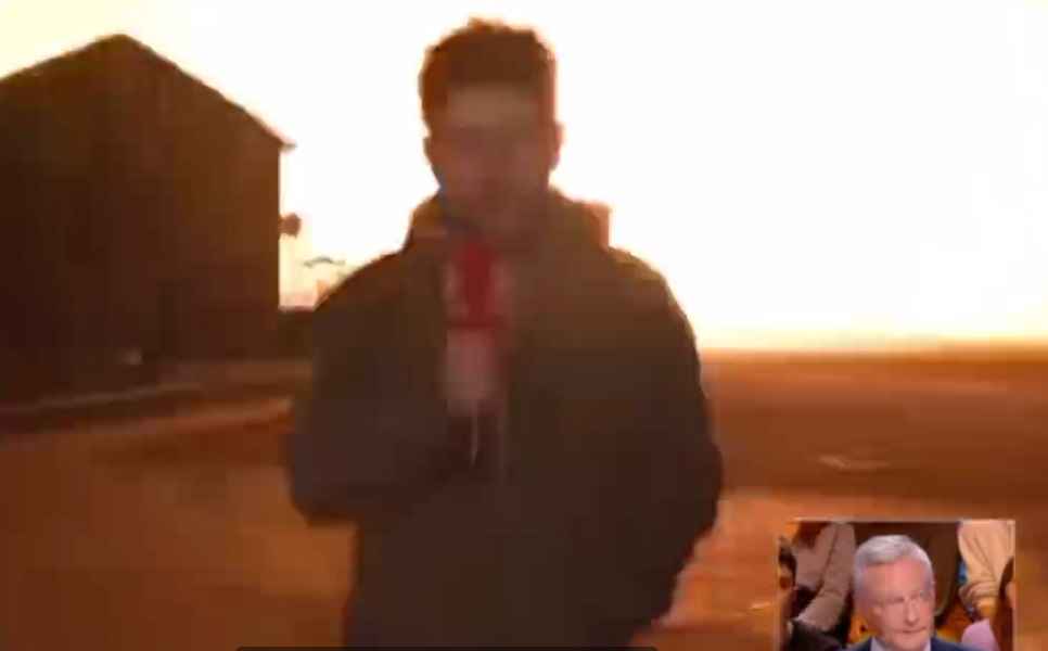 Ракетный удар по Донецкой области попал в прямой эфир французского ТВ