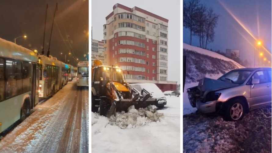В Минск пришел снежный апокалипсис