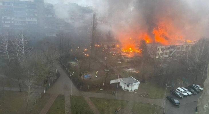 В рухнувшем на детский сад вертолете был глава МВД Украины и его замы