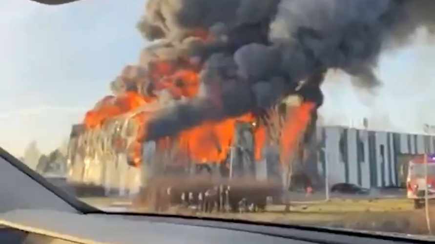 В Латвии загорелся завод дронов