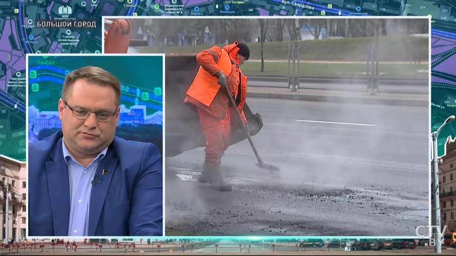 Белорусские дорожники рассказали, почему кладут асфальт в снег