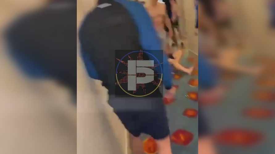 Появилось видео массовой драки украинских и российских футболистов