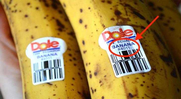 Как выбрать бананы без пестицидов? Смотрите на цифры на наклейке