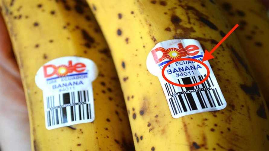 Как выбрать бананы без пестицидов? Смотрите на цифры на наклейке