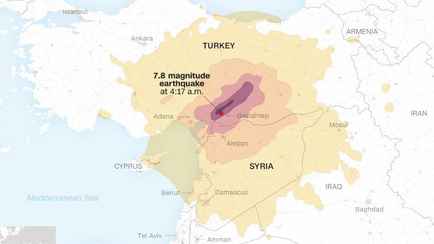 Турция сдвинулась на 3 метра из-за землетрясения