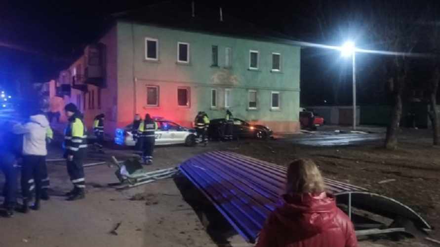 Появилось видео погони в Могилёве, где пьяный водитель Porsche сбил мужчину