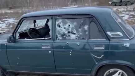 ФСБ спустя сутки показала видео «расстрелянного ДРГ» авто в Брянской области