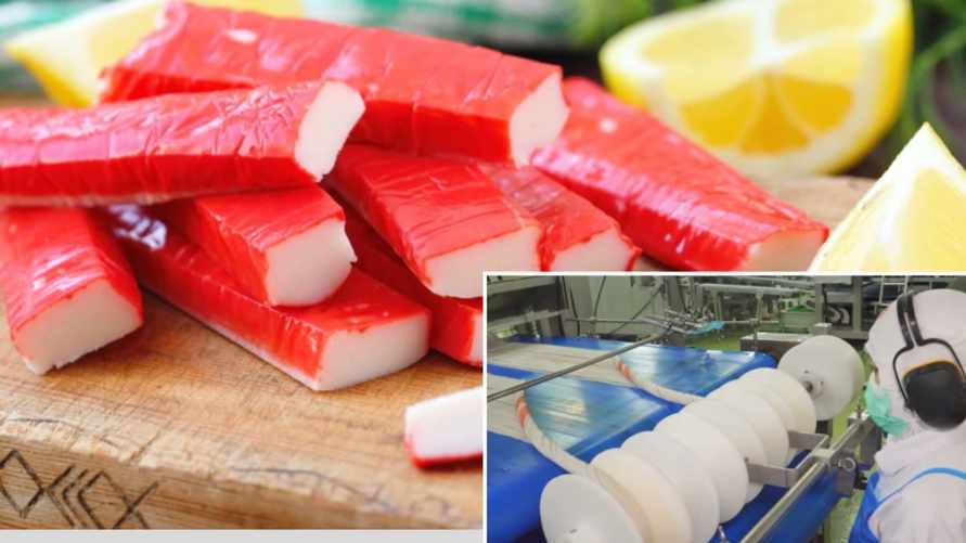 Из чего на самом деле делают крабовые палочки? Появилось видео с завода