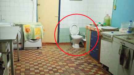 В России начали ставить унитазы на кухнях