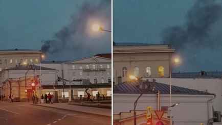 В Москве загорелось Минобороны РФ