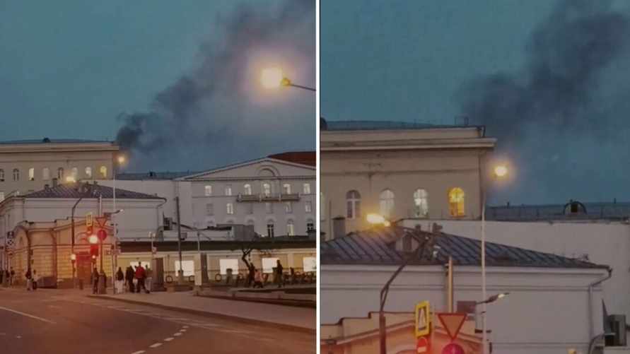 В Москве загорелось Минобороны РФ