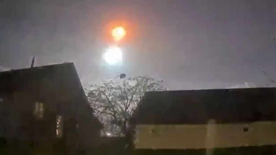 В Украине объяснили загадочную вспышку над Киевом и Гомельской областью