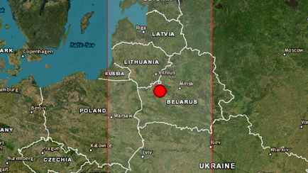 В Беларуси произошло землетрясение с магнитудой 4,2 единицы