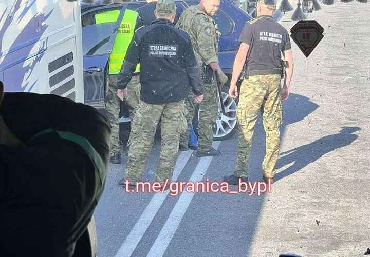 Задержание нарушителя границы. Фото пользователей чата «ГраницаBYPL»