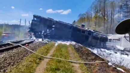 В России подорвали белорусский грузовой поезд. Подробности