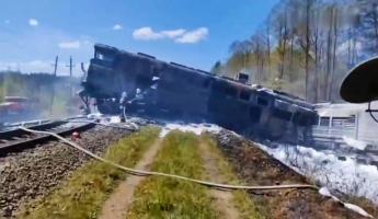 В России подорвали белорусский грузовой поезд. Подробности