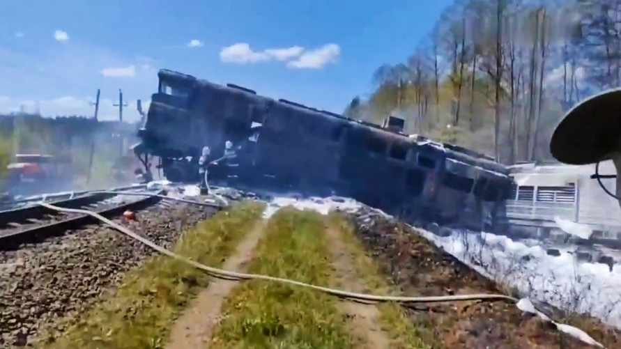 В России подорвали белорусский грузовой поезд. Подробности