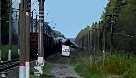 В Брянской области России снова подорвали поезд