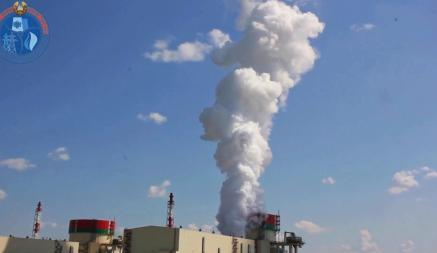 Минэнерго показало видео «чистых выбросов» на БелАЭС