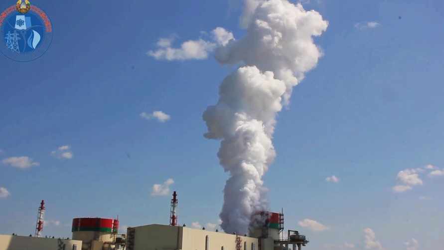 Минэнерго показало видео "чистых выбросов" на БелАЭС