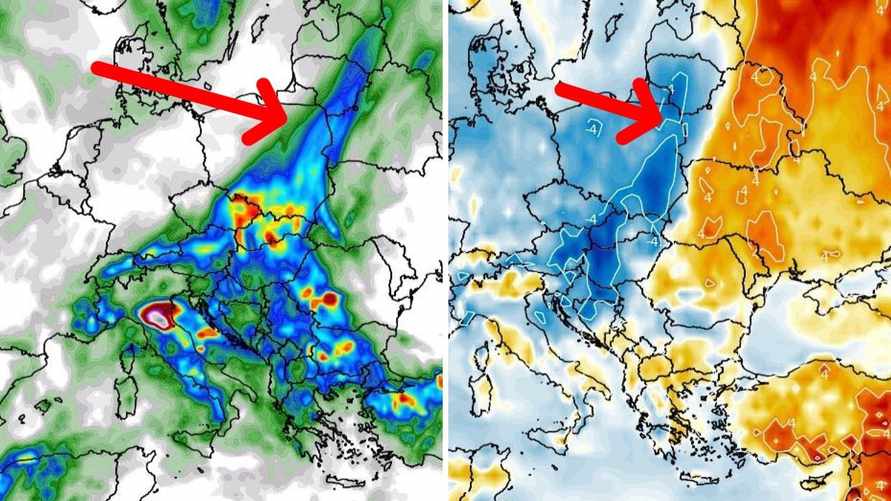 "Стена дождя и ветра" из Польши разделила Беларусь. Как упадет температура и где ждать грозы?
