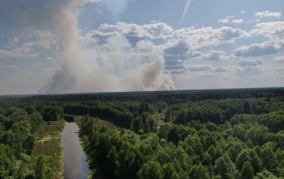 В Украине пожары рядом с Чернобылем приблизились к Беларуси. Что известно?