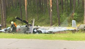 Военный вертолет разбился под Барановичами