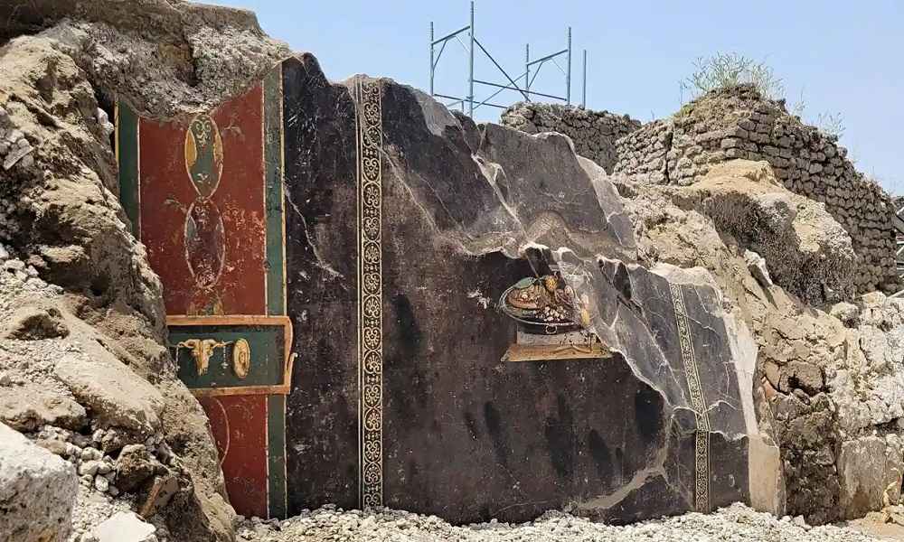 В Помпеях нашли фреску с изображением древней пиццы. На ней есть... ананасы?!