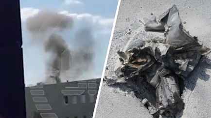 «Там же люди!» — В Белгороде беспилотник упал на крышу здания