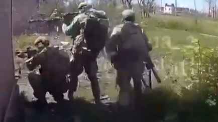 Появилось видео боя американцев с россиянами на юге Украины