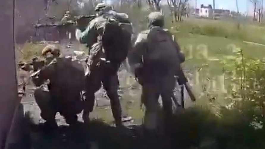 Появилось видео боя американцев с россиянами на юге Украины