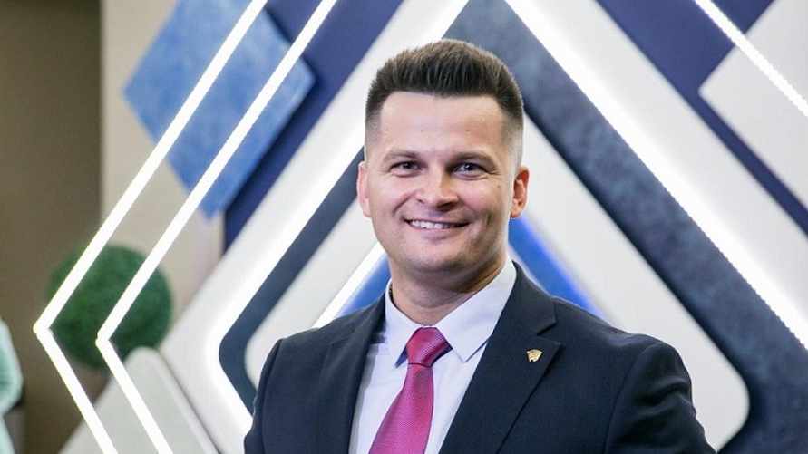 Фото: первый секретарь ЦК БРСМ Александр Лукьянов / pristalica.by