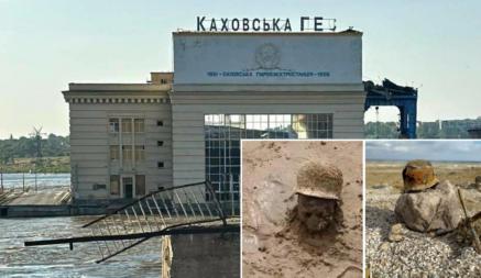 Ушедшая вода «освободила» черепа и призраков на дне Каховского водохранилища. В соцсетях заговорили о мощном «знамении» для Украины
