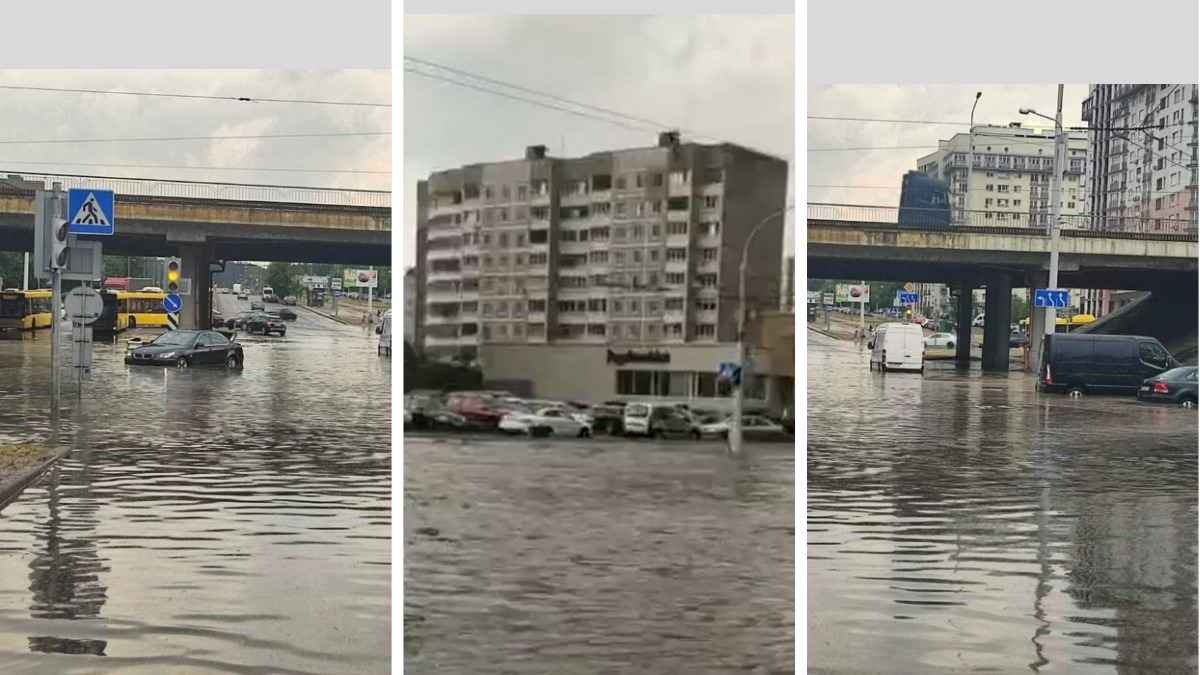В Минске сильный ливень затопил улицы. Какие?