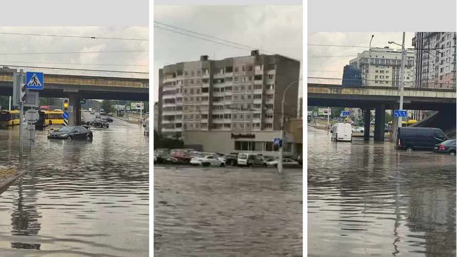 В Минске сильный ливень затопил улицы. Какие?