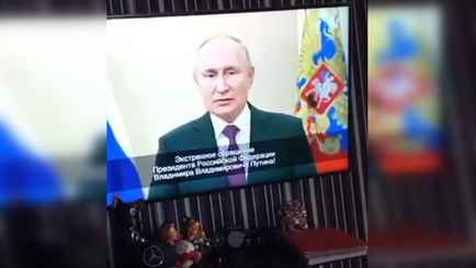«Объявлю мобилизацию» — Россиянам включили «обращение Путина». В Кремле рассказали, что это было