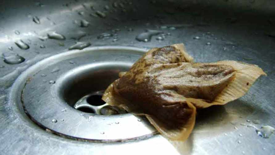 Зачем выбрасывать использованные чайные пакетики в раковину? Нашли 4 причины