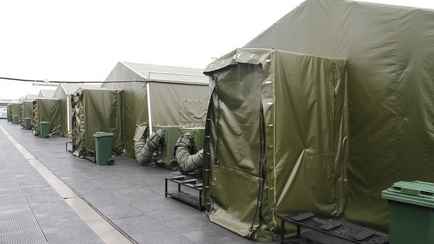 В Минобороны пояснили, для чего возвели палаточный лагерь под Осиповичами