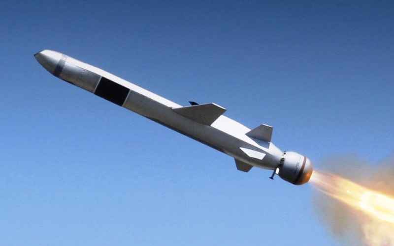 Ракета NSM во время запуска